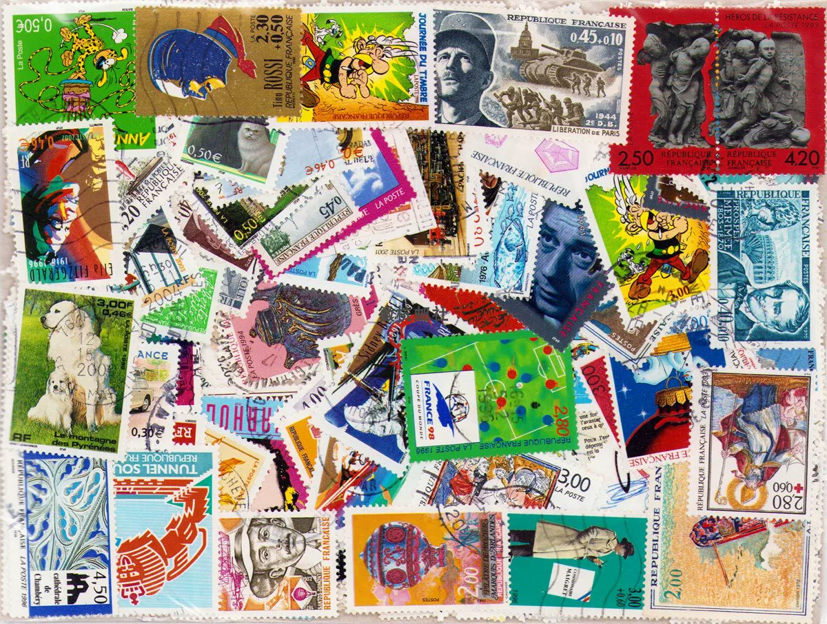 Collectible Vintage Postage Stamps - Sobres de Francia de época, usados,