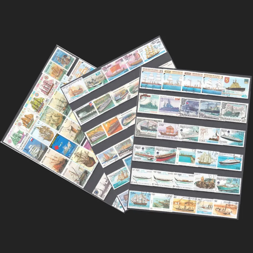 Collectible Vintage Postage Stamps - 100 sellos especiales de barcos y
