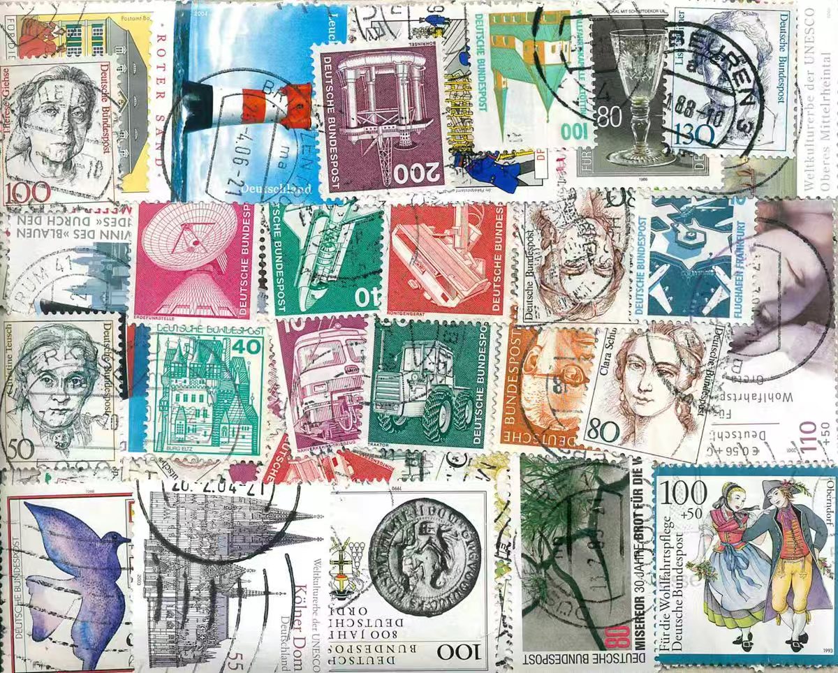 Collectible Vintage Postage Stamps - Lote Mixto de Sellos de Alemania,