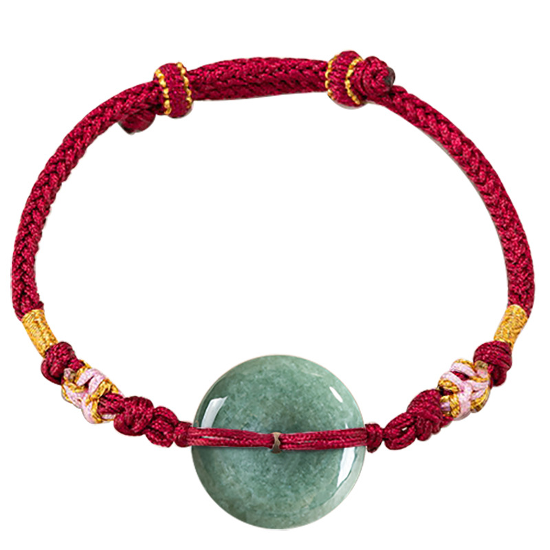 Vintage Jewelry Collection - Pulsera de donut de jadeíta verde