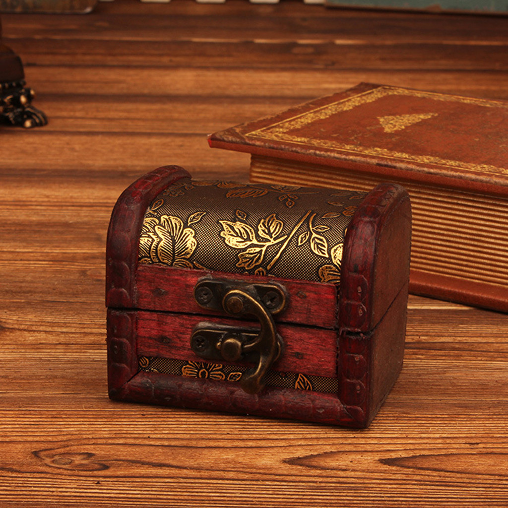 Vintage Jewelry Collection - Caja de joyería de madera vintage