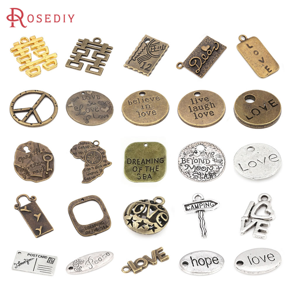 Vintage Jewelry Collection - Colgantes de Aleación de Zinc Estilo