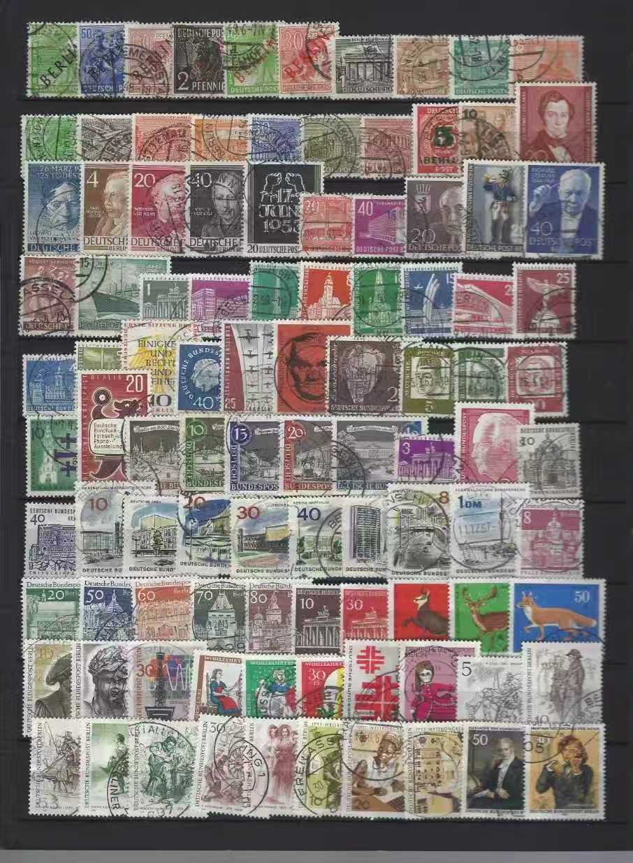 Collectible Vintage Postage Stamps - 100/300/500 unidades de sellos postales usados