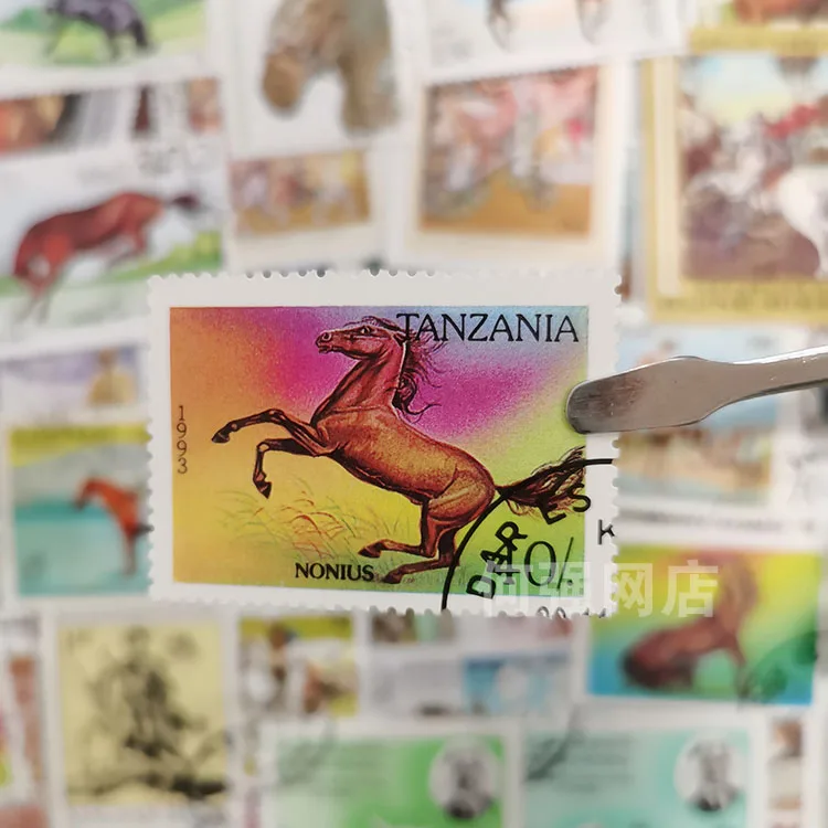 100 sellos de caballos diferen - Collectible Vintage Postage Stamps reseña y precio
