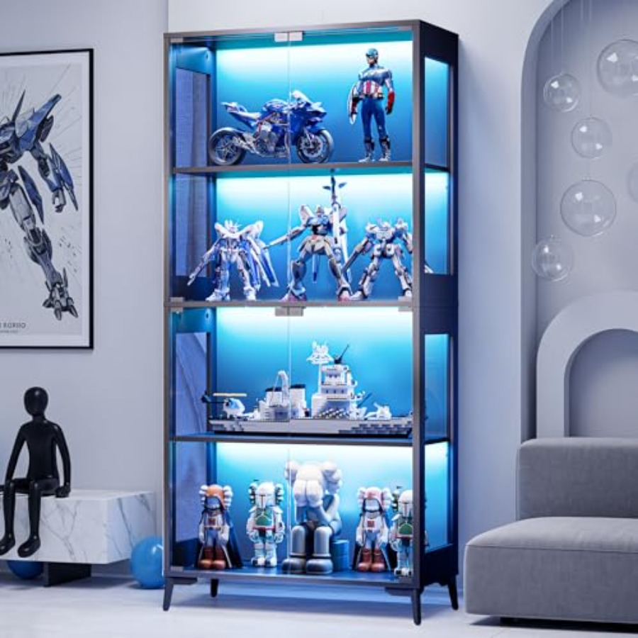 Vitrina de cristal con puertas - Collectible & Vintage Dolls For Wedding reseña y precio
