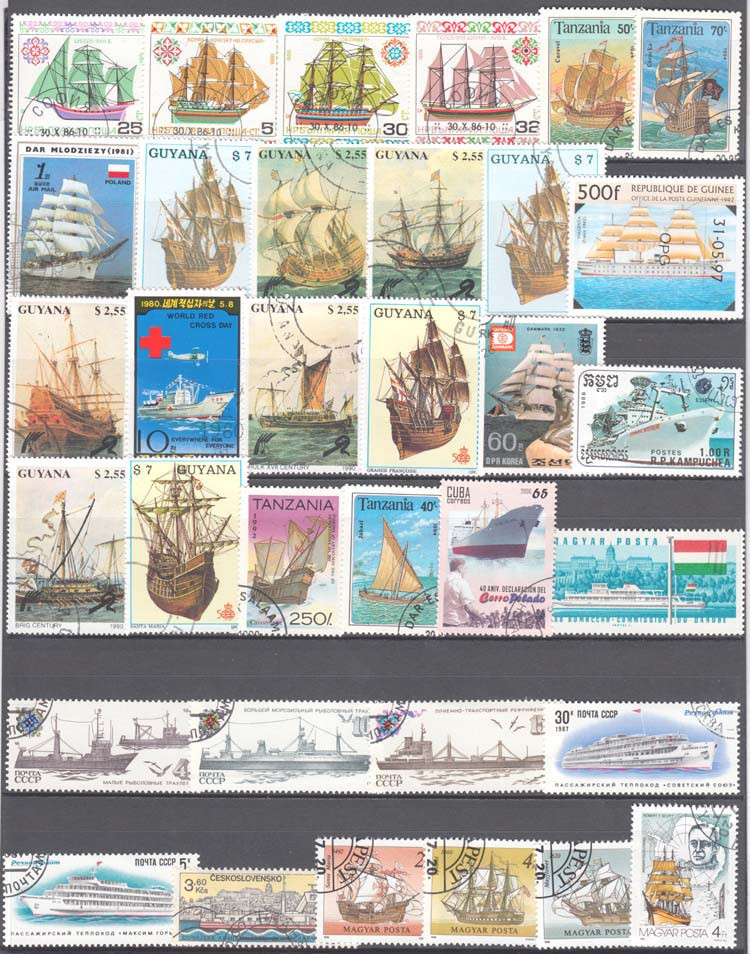 100 sellos especiales de barco - Collectible Vintage Postage Stamps reseña y precio